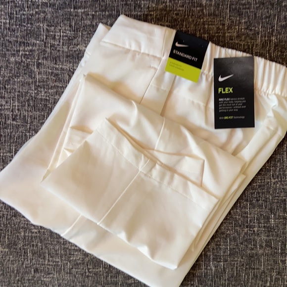 New Nike golf flex woven crop pants off white $90 - Picture 7 of 10